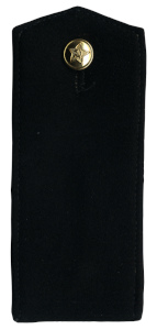 Погон военных строителей на 
			ватную куртку образца 1966 г. с полем из хлопчатобумажной замши черного цвета