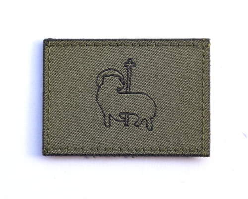 Знак протестантско-реформаторской специальности 
	религиозной службы ВС на полевую униформу. 