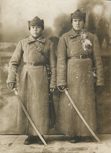 Красноармейцы отдельного кавалерийского эскадрона 7-й 
	стрелковой дивизии