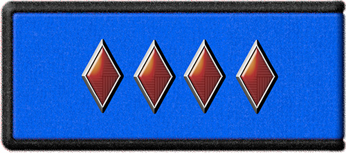 Петлица для кавалерии РККА, в данном случае инспектора 
	кавалерии РККА (к-13). Рисунок Кирилла Васильева