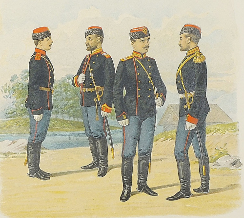 Организация и наружные отличия запасной кавалерии Российской императорской армии. 1883-1912