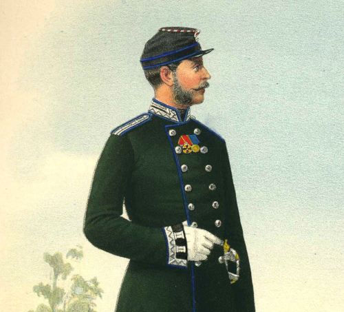 Обмундирование классных топографов Российской императорской армии. 1867—1897