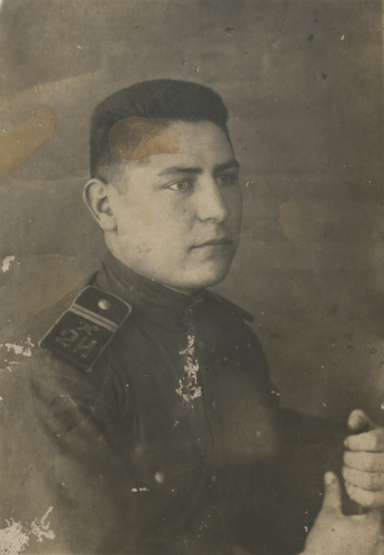 Военнослужащий 2-го инженерно-противохимического полка МПВО НКВД 
	младший сержант Иван Семенович Тиньков (Тыньков)